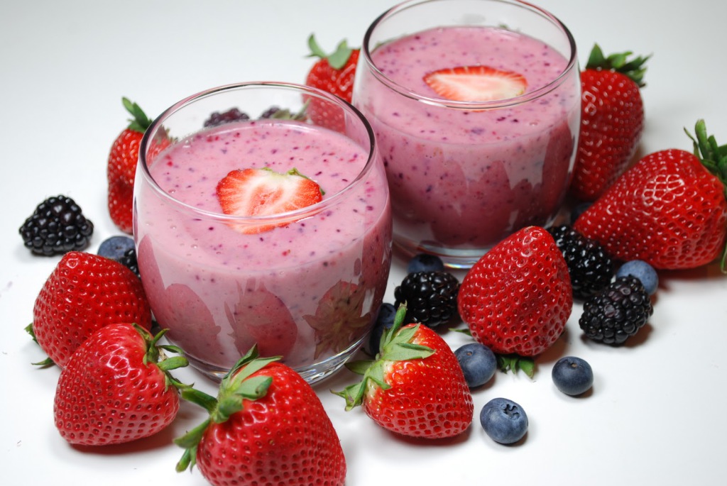 smoothie fraise-mure
